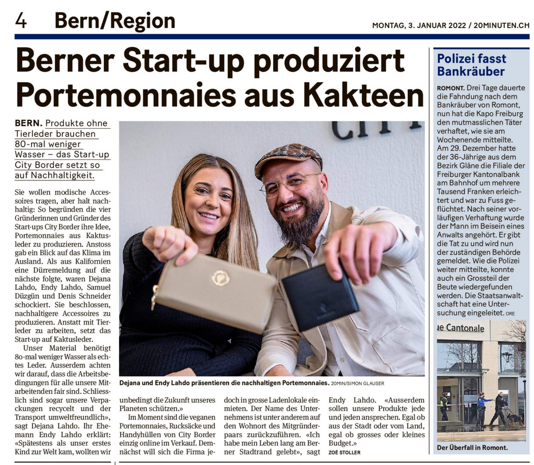 Start-up produziert Portemonnaies aus Kakteen