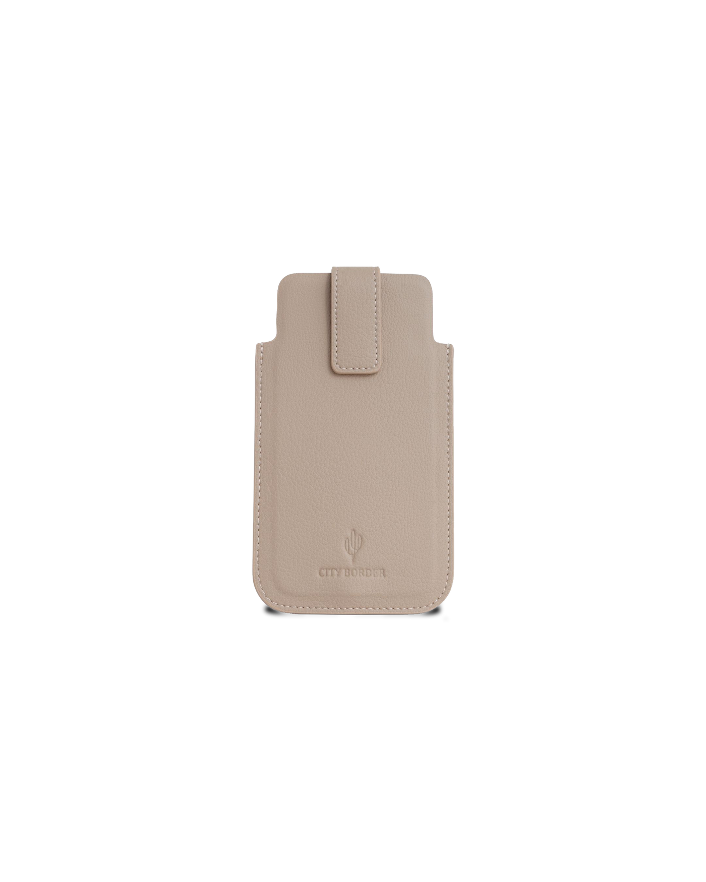 Eine beige Handyhülle von City Border, die Bastei, für umfassenden Schutz des Smartphones. Handyhülle Universal.